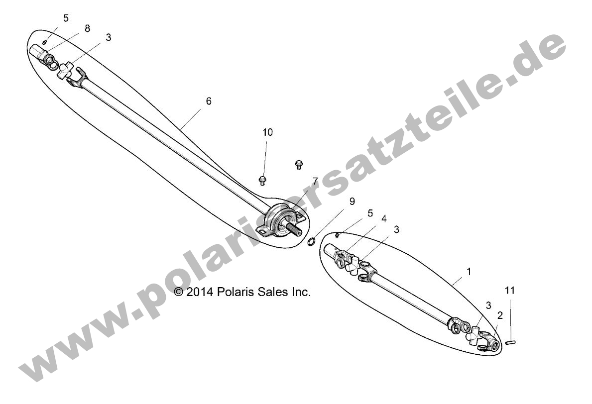 DRIVE TRAIN, FRONT PROP SHAFT