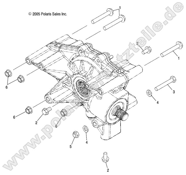 GEARCASE MOUNTING, REAR