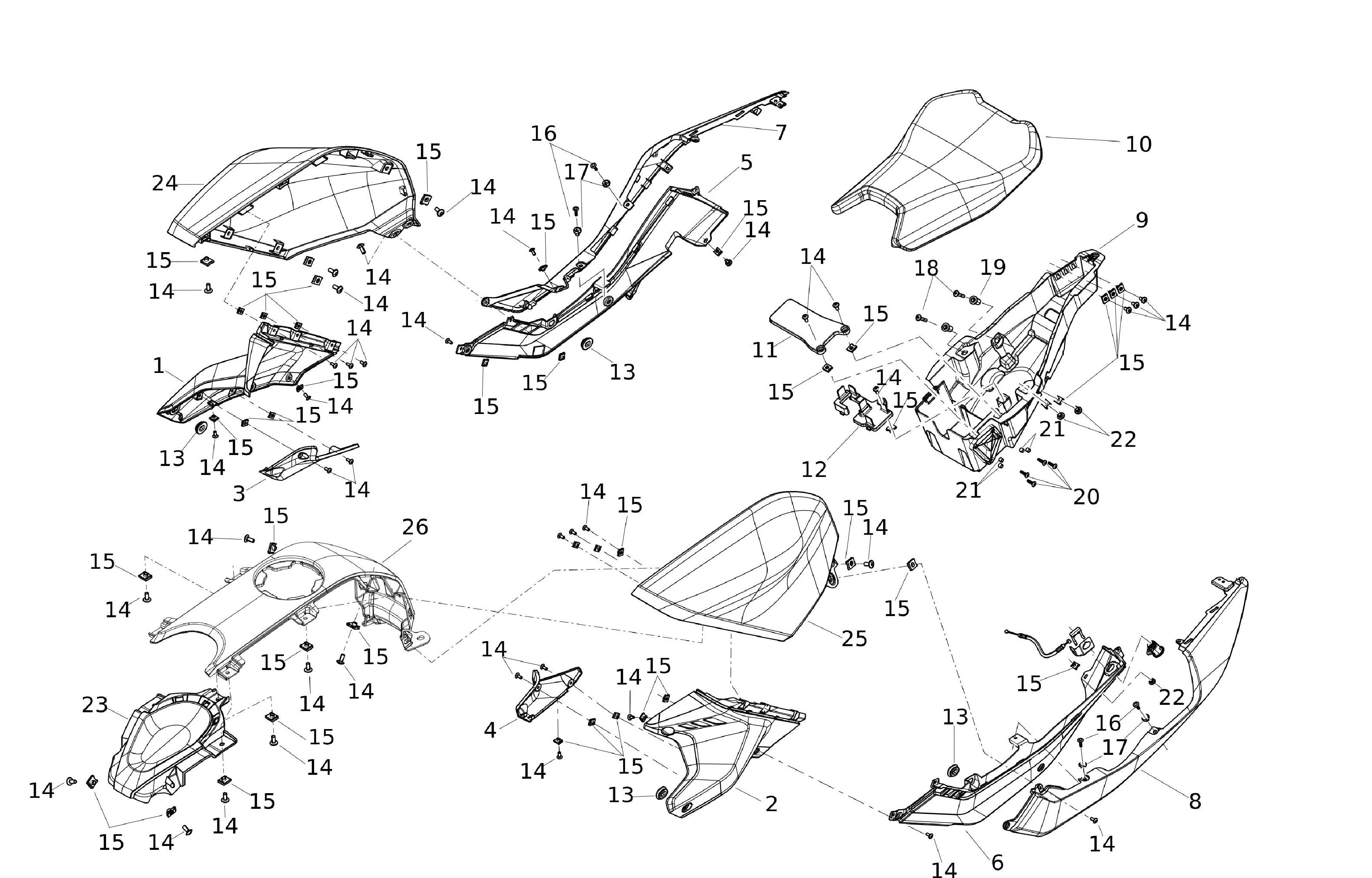 Verkleidung mitte Verkleidung mitte