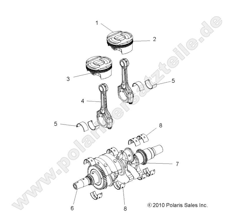 ENGINE, CRANKSHAFT and PISTON