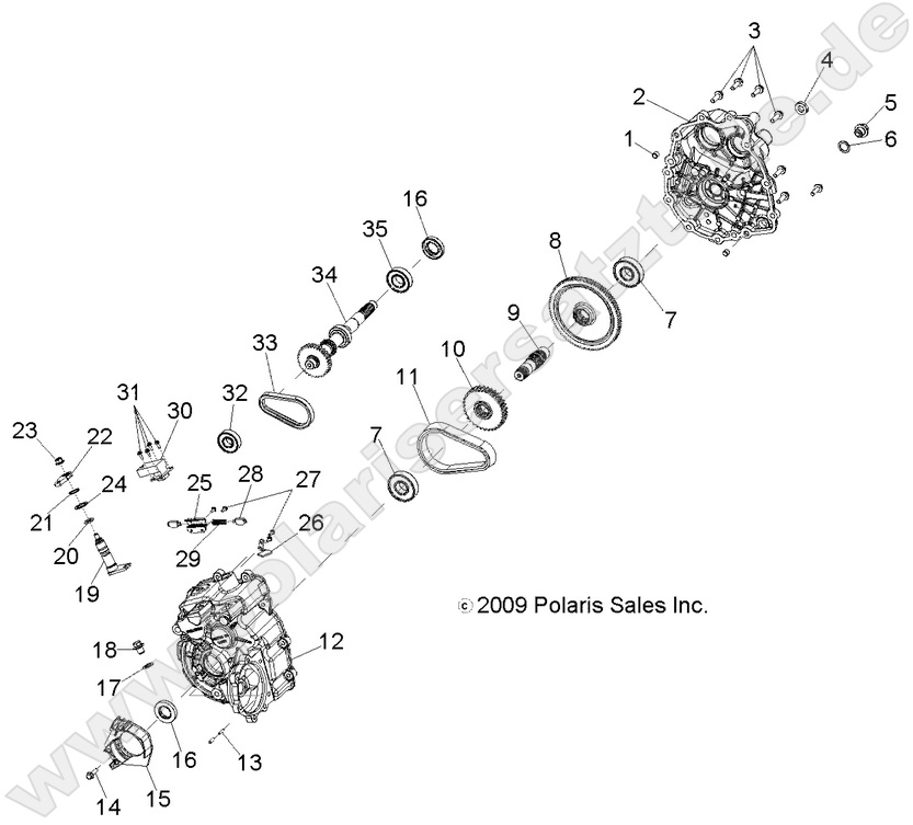 DRIVE TRAIN, MAIN GEARCASE