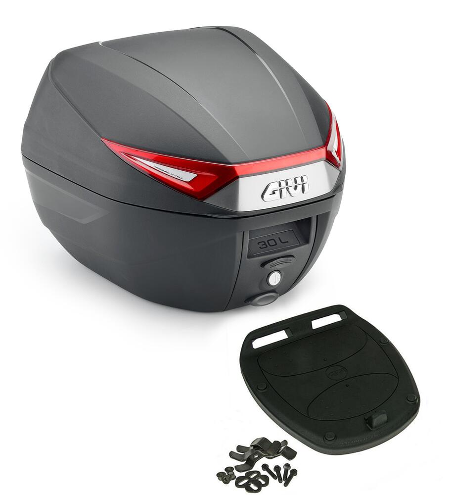 Givi Monolock Topcase C30 N - 30 Liter - schwarz - inkl. Montagekit