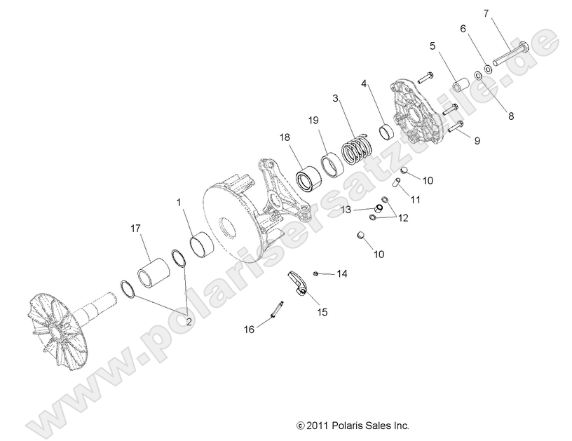 DRIVE TRAIN, PRIMARY CLUTCh