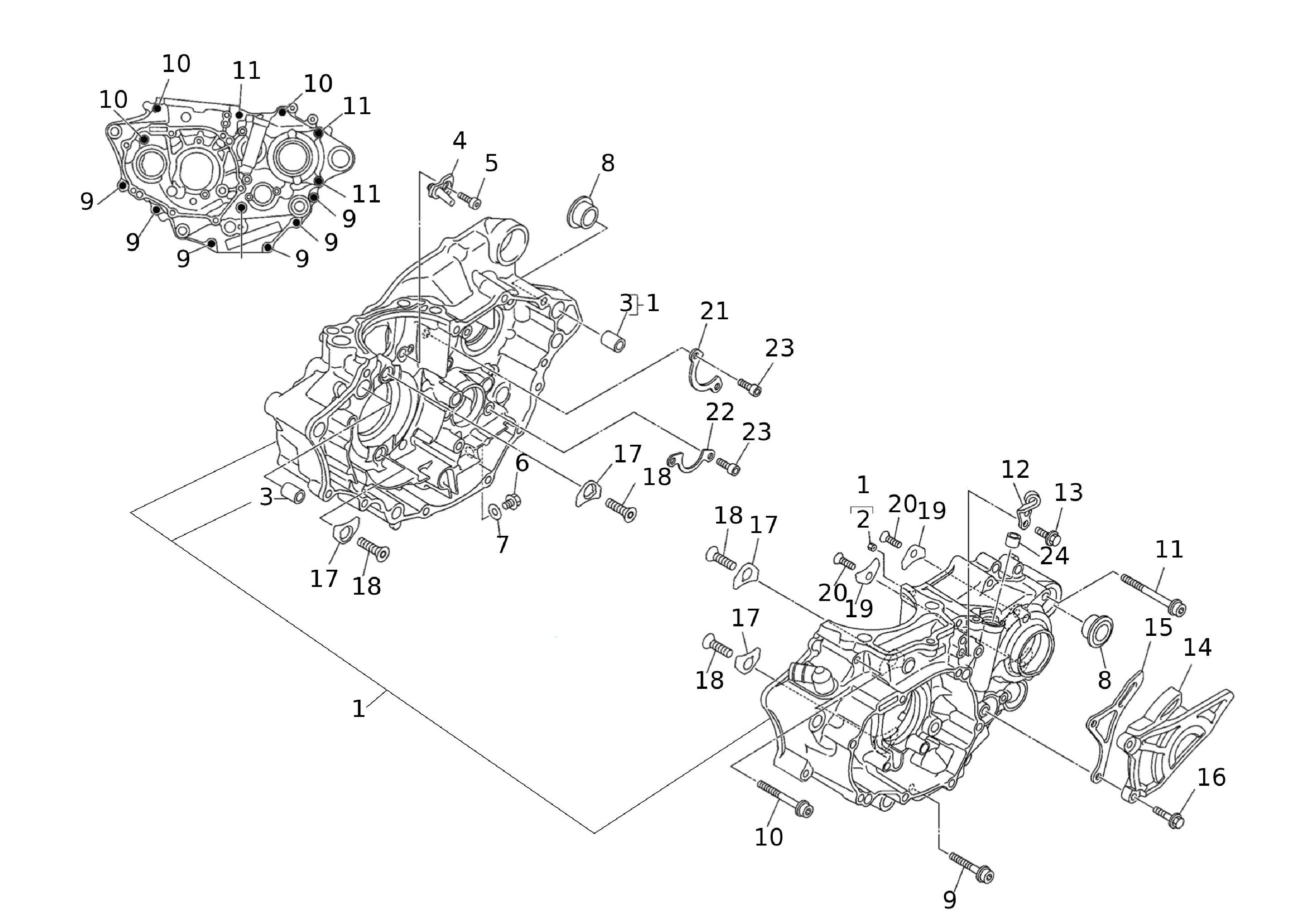 Motorgehäuse Motorgehäuse