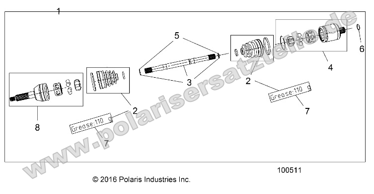 Drive Train, Rear Half Shaft