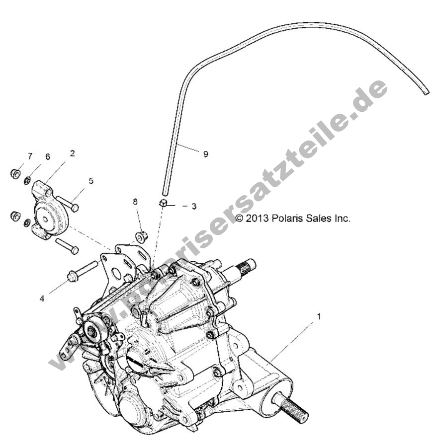 DRIVE TRAIN, MAIN GEARCASE MOUNTING