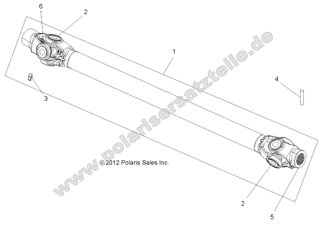 Drive Train, Prop Shaft, Front