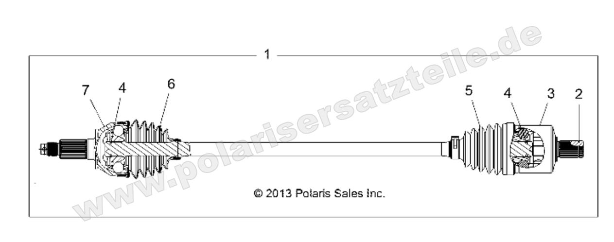 DRIVE TRAIN, FRONT HALF SHAFT