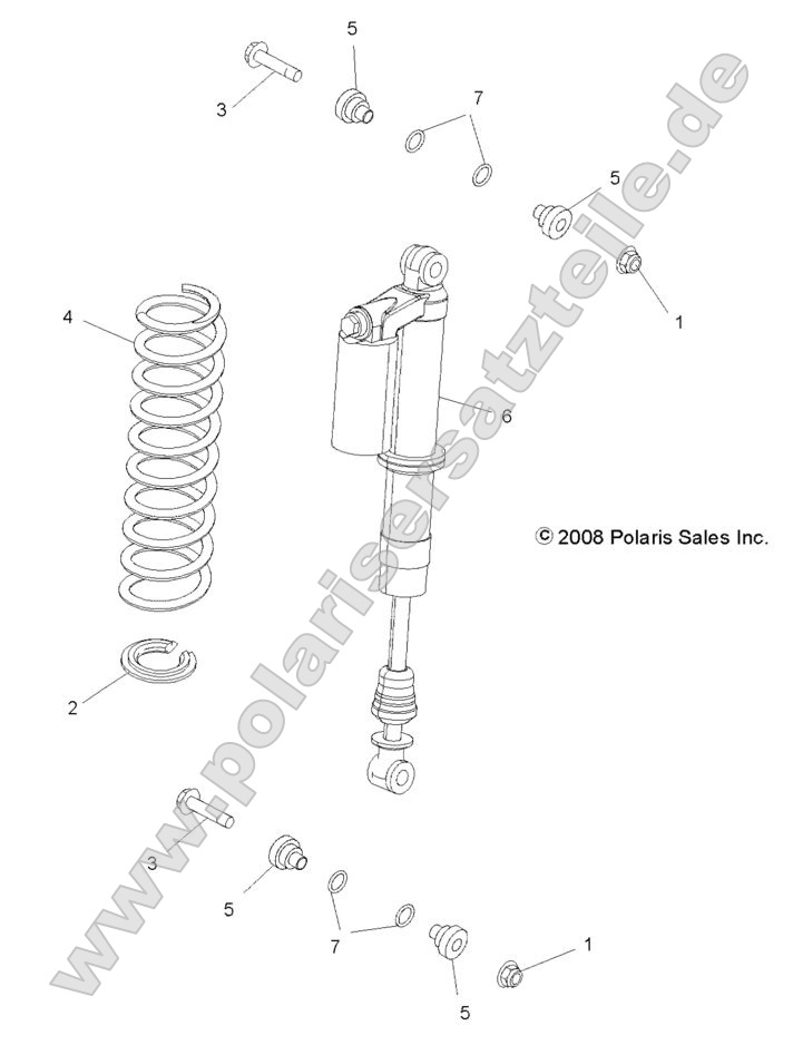SUSPENSION, REAR SHOCK MOUNTING