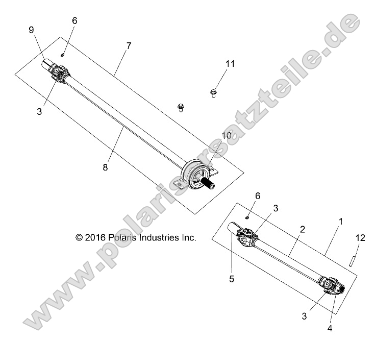 Drive Train, Front Prop Shaft