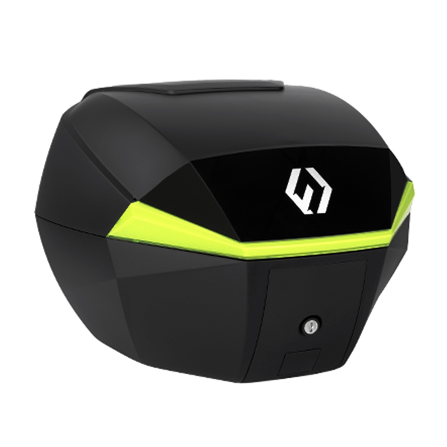 Furchtlos SHIELD S Basic Topcase - 35 Liter - schwarz/gelb - inkl. Montagekit