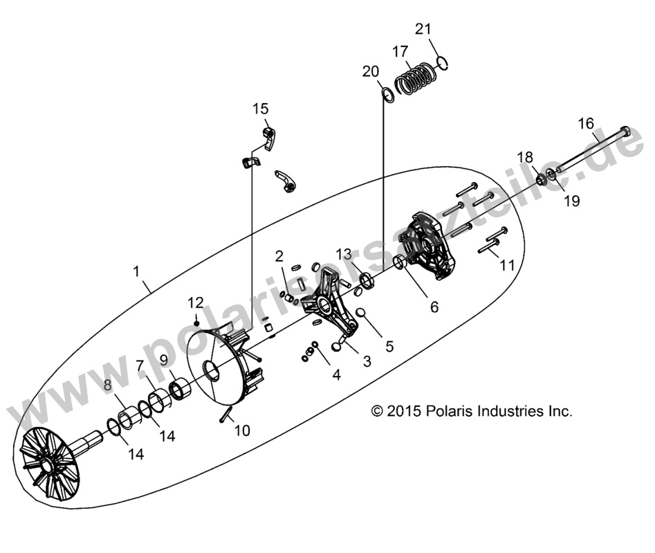 DRIVE TRAIN, PRIMARY CLUTCH