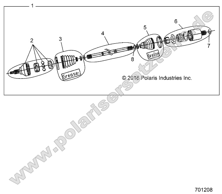 Drive Train, Front Half Shaft (701208)