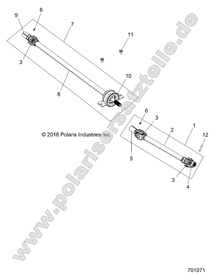 Drive Train, Front Prop Shaft