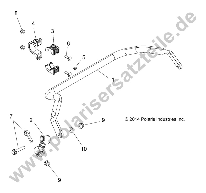 SUSPENSION, STABILIZER BAR, REAR