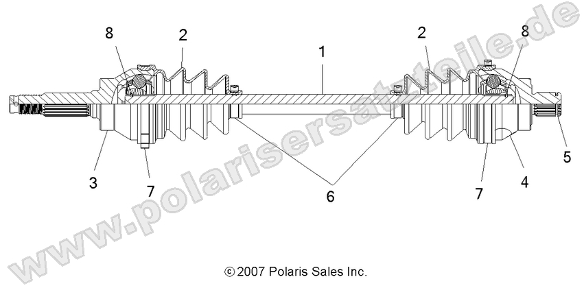 DRIVE TRAIN, REAR DRIVE SHAFT