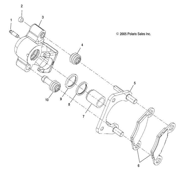 BRAKES, REAR CALIPER