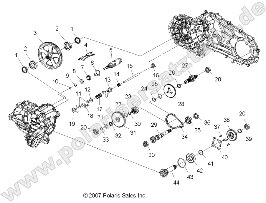 DRIVE TRAIN, MAIN GEARCASE INTERNALS