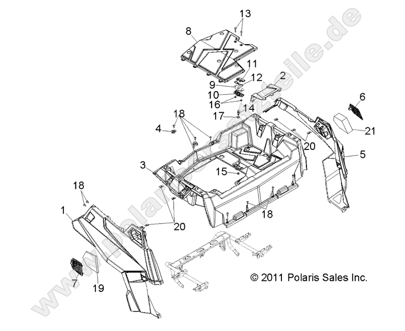 BODY, REAR RACK and FENDERS