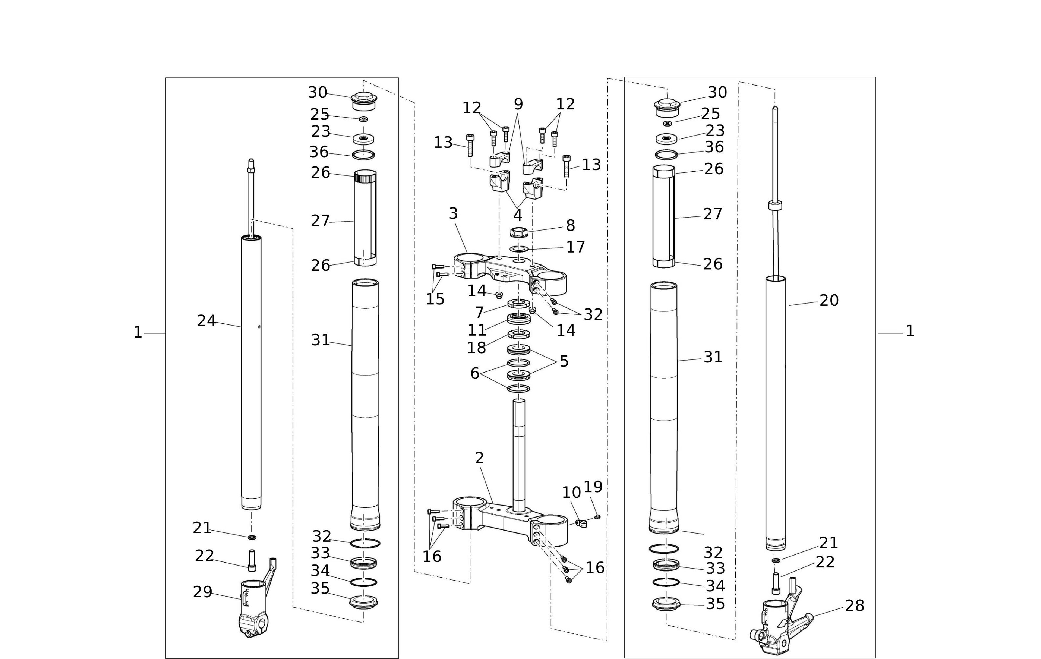 Gabel vorne Scrambler Gabel vorne Scrambler