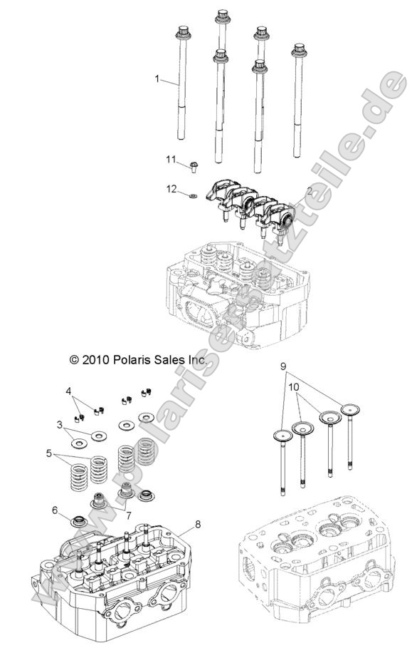 ENGINE, CYLINDER HEAD and VALVES