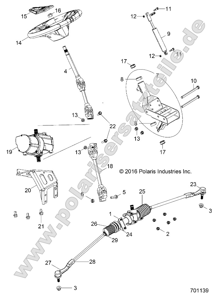 Steering, Power Steering Asm.