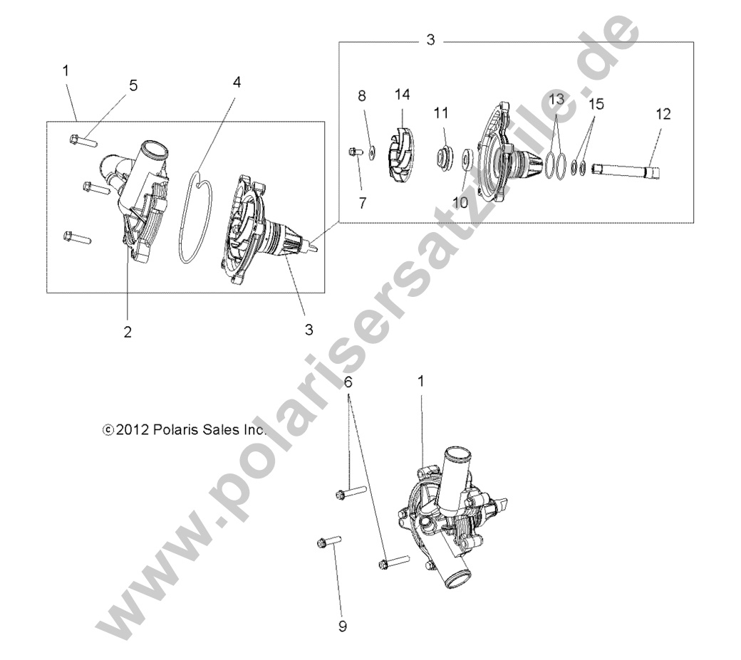 ENGINE, COOLING, WATERPUMP