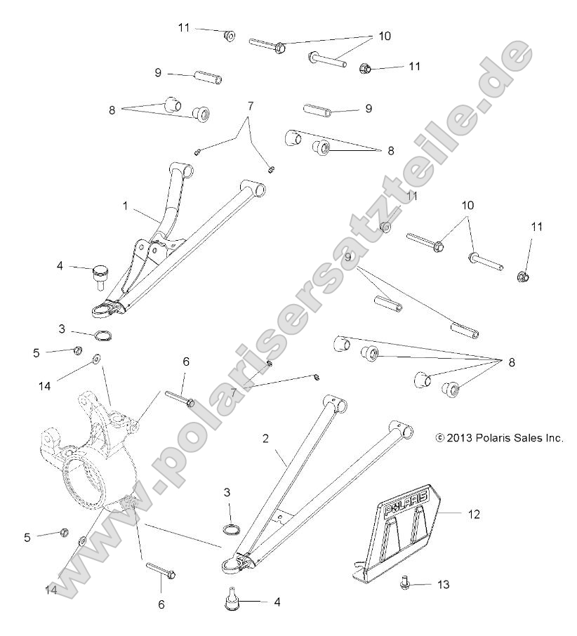 Suspension, Front A-Arms