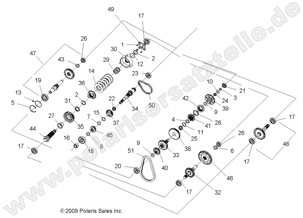 DRIVE TRAIN, MAIN GEARCASE INTERNALS