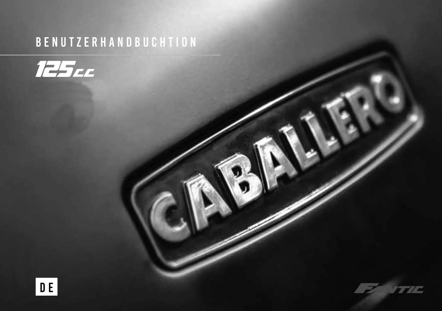 Fantic Benutzerhandbuch Caballero 125 Euro4 2019-20