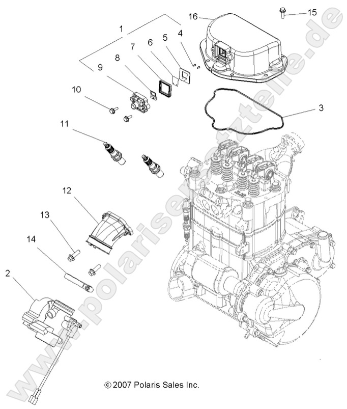 ENGINE, THROTTLE BODY MOUNTING
