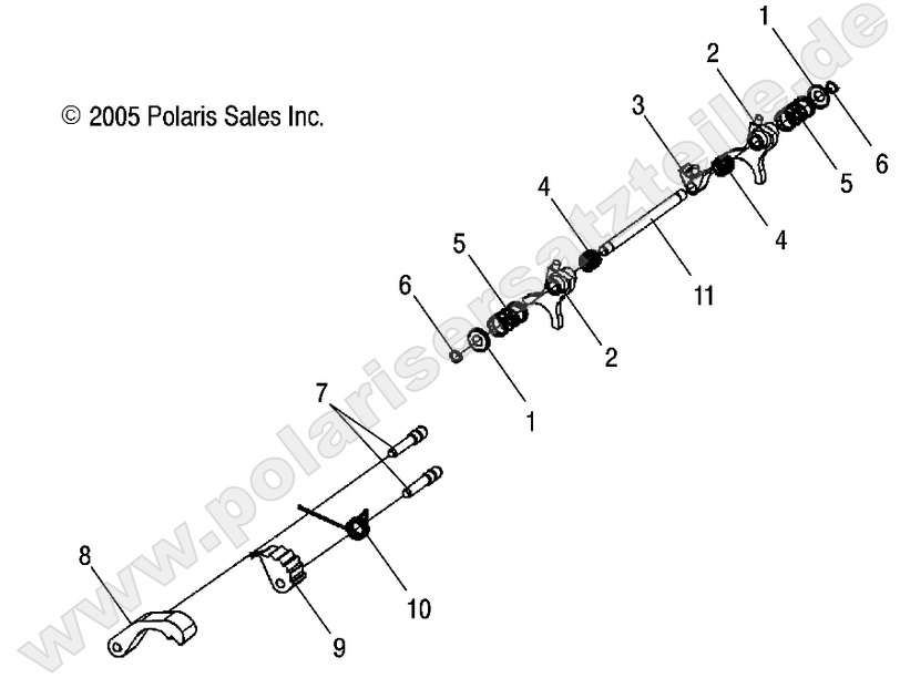 DRIVE TRAIN, SHIFT FORKS