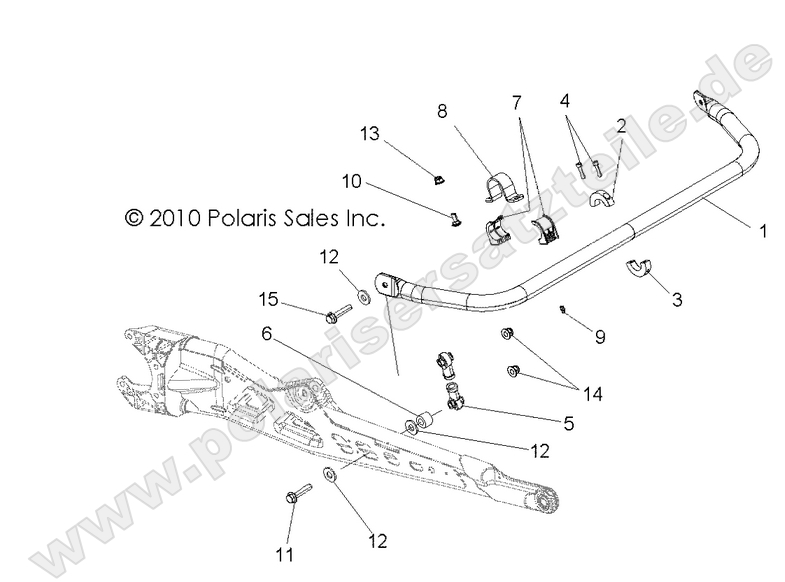 SUSPENSION, TORSION BAR, REAR