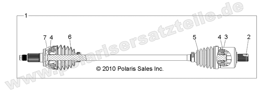 DRIVE TRAIN, FRONT HALF SHAFT