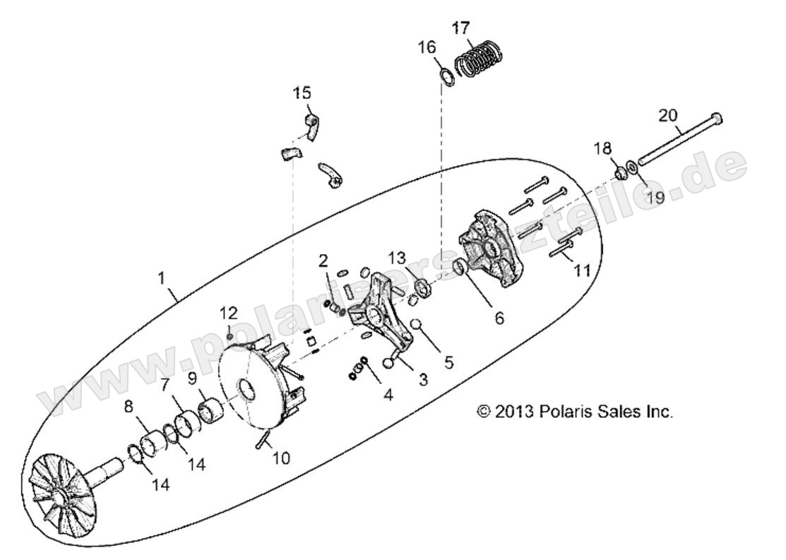 DRIVE TRAIN, PRIMARY CLUTCH