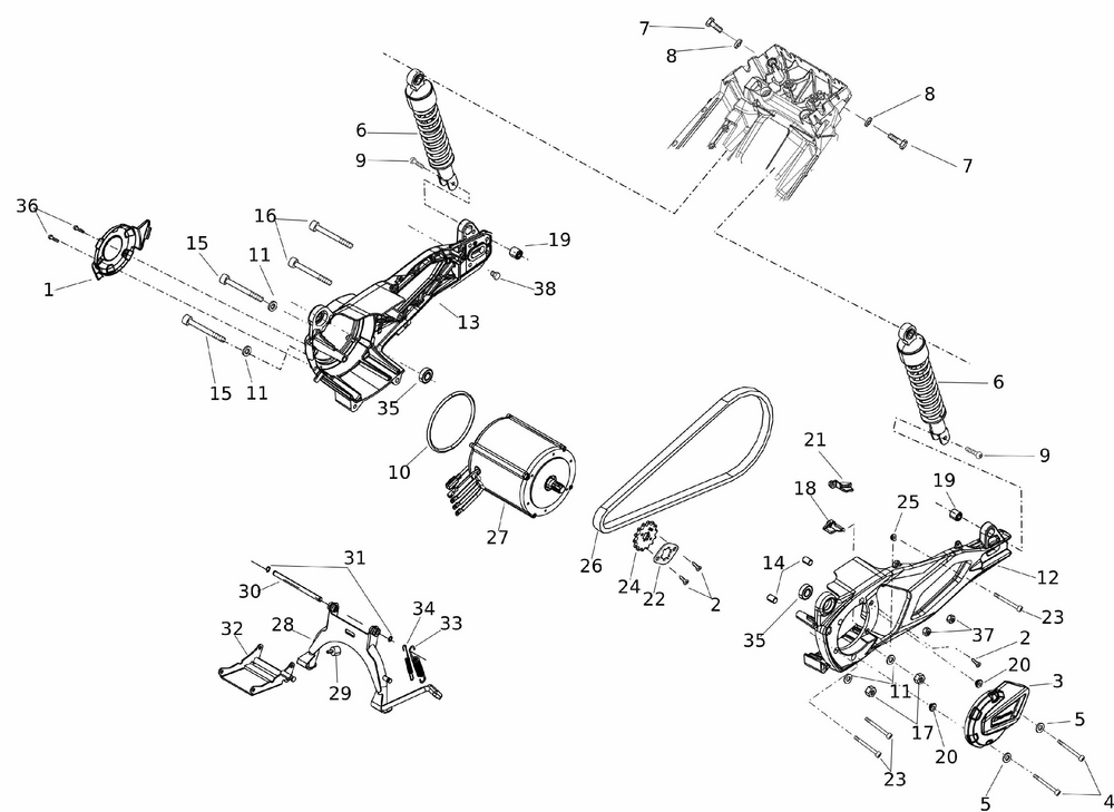 55881_01Q0ISvj6uRfPl Hinterradaufhängung / Motor