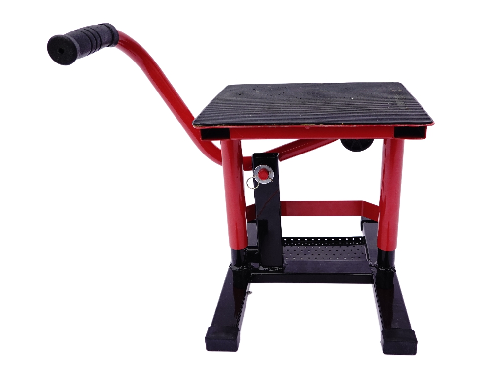 TMP Motocross & Enduro Hubständer / MX Montageständer - schwarz-rot TMP Motocross & Enduro Hubständer / MX Montageständer - schwarz-rot