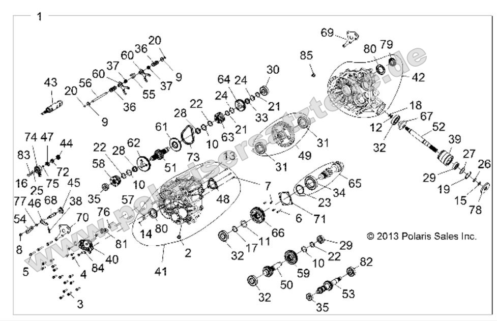 DRIVE TRAIN, MAIN GEARCASE INTERNALS