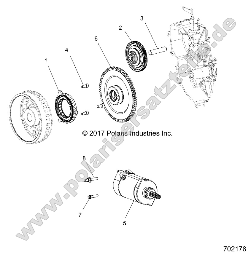Engine, Starter and Drive
