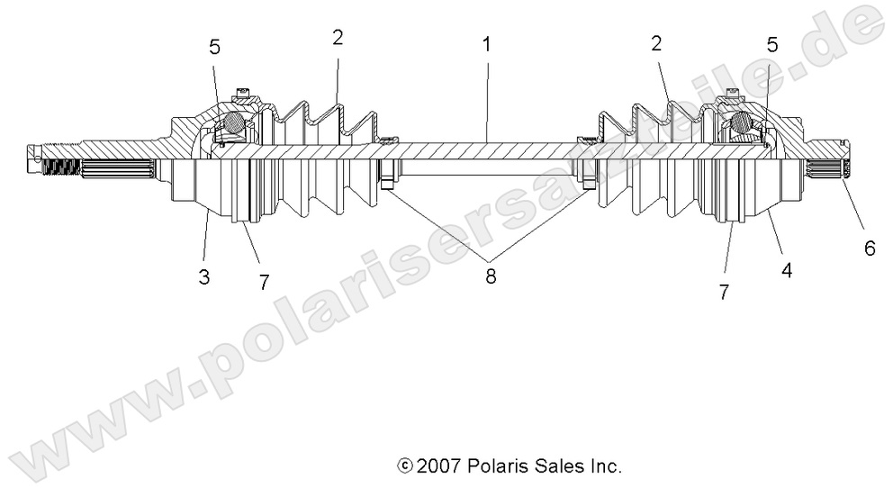 DRIVE TRAIN, FRONT DRIVE SHAFT