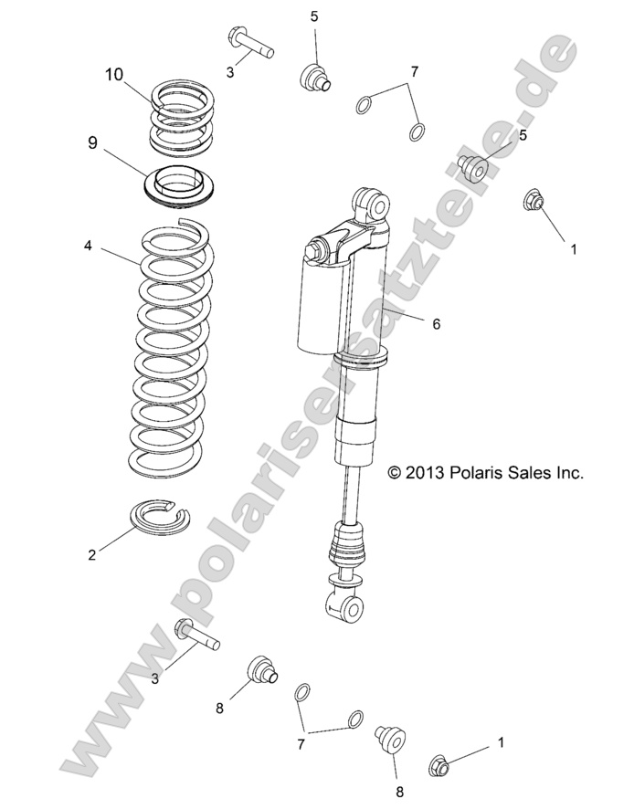SUSPENSION, REAR SHOCK MOUNTING
