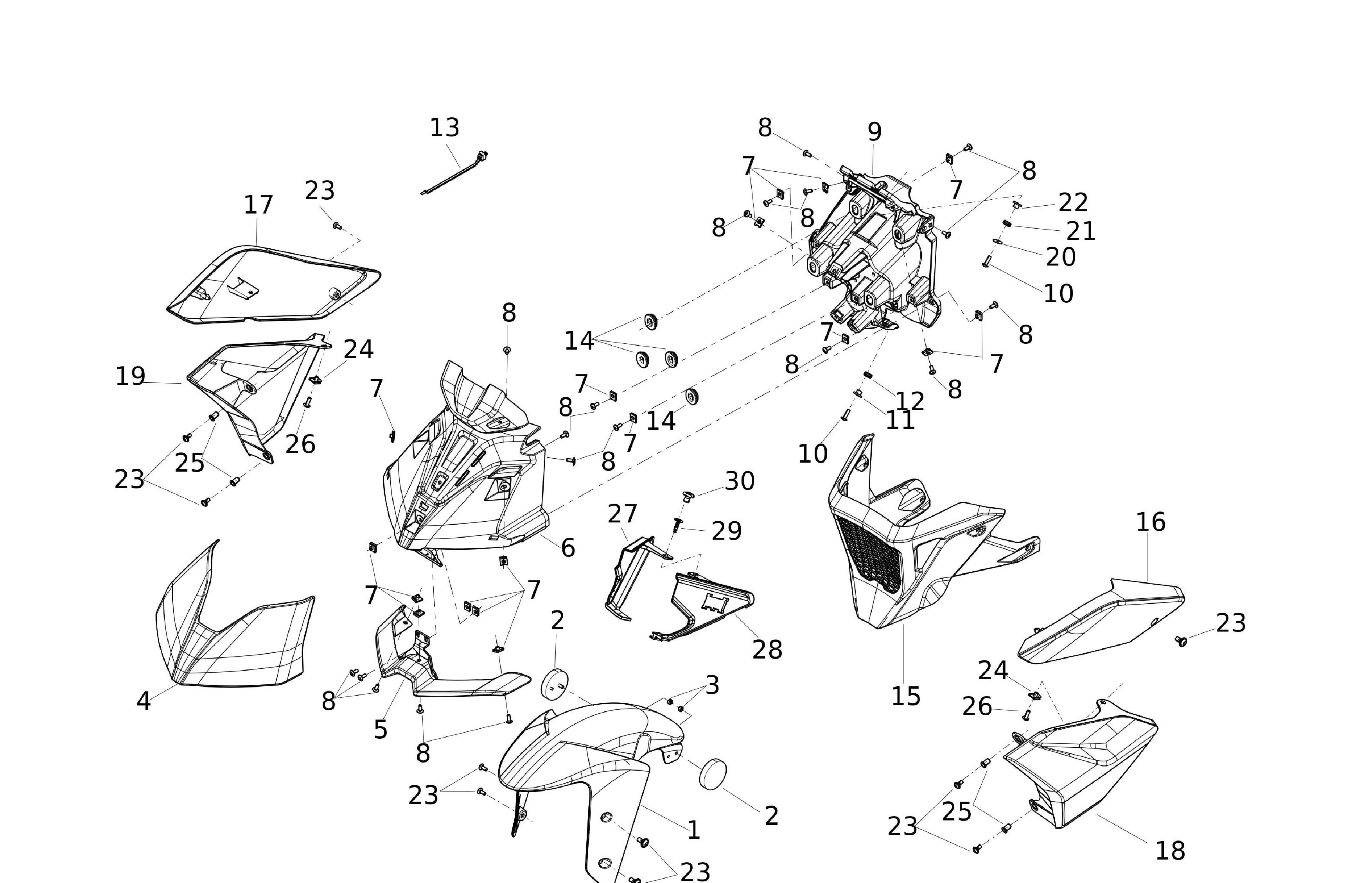 Verkleidung vorne Verkleidung vorne