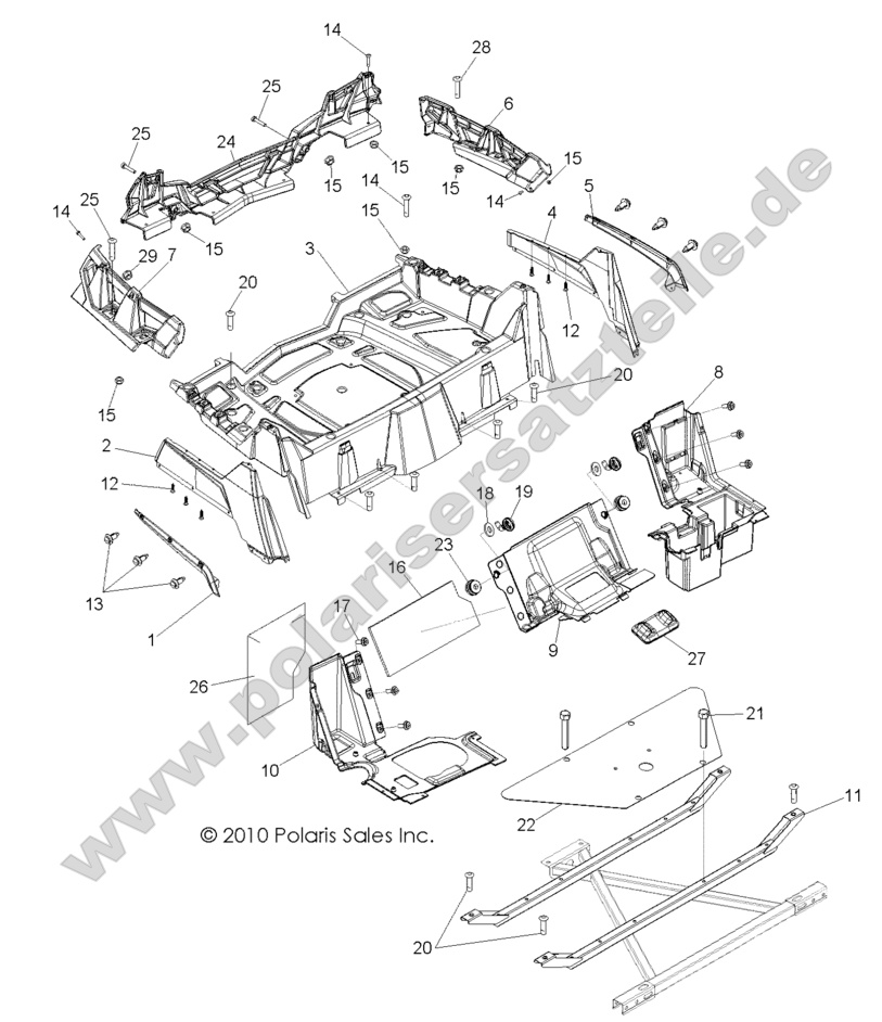 BODY, REAR RACK and FENDERS