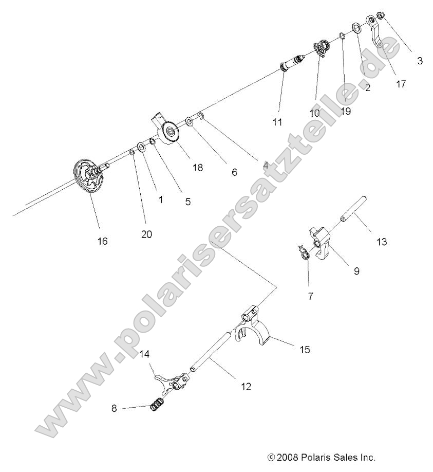 Drive Train, Main Gearcase Shift Forks