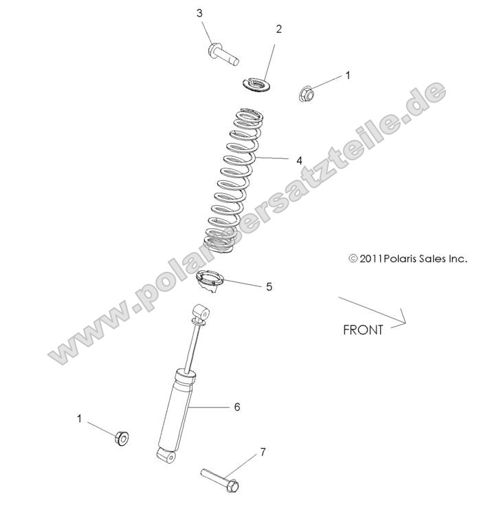 SUSPENSION, FRONT SHOCK MOUNTING
