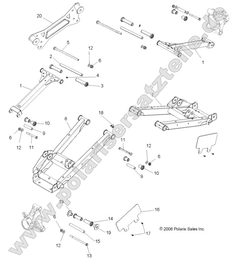 SUSPENSION, REAR CONTROL ARMS