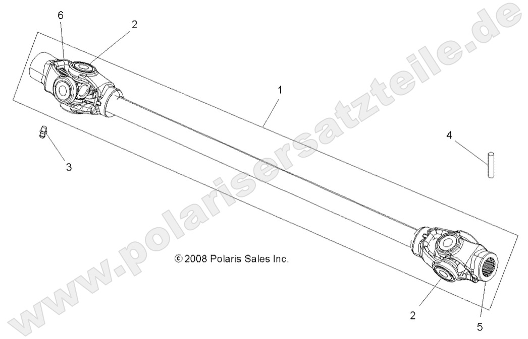 DRIVE TRAIN, PROP SHAFT, FRONT