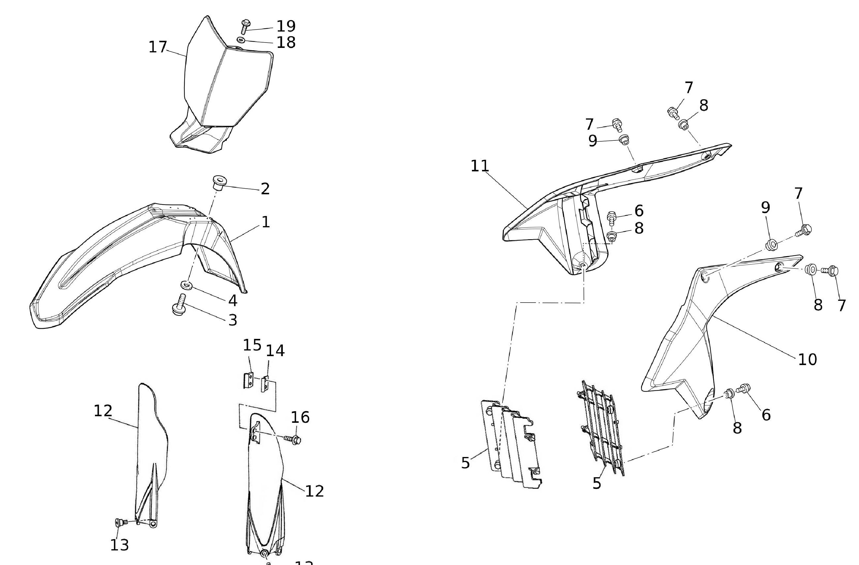 Verkleidung vorne Verkleidung vorne