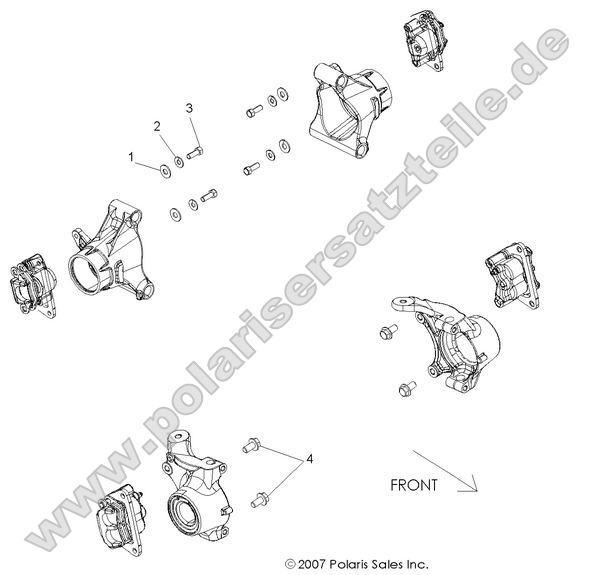 BRAKES, CALIPER MOUNTING