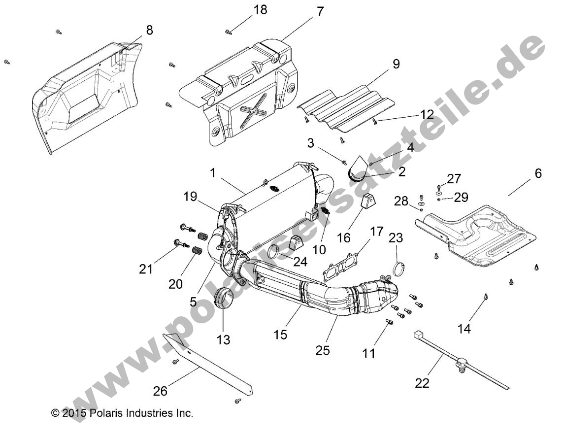 ENGINE, EXHAUST SYSTEM